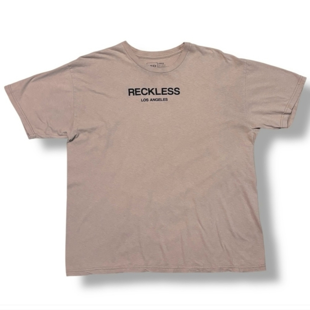 YOUNG & RECKLESS Tan Classic Crew Neck Short Sleeve Shirt